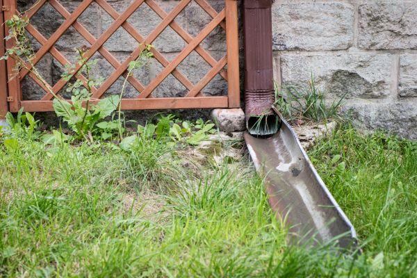 Shed Downspout Installation